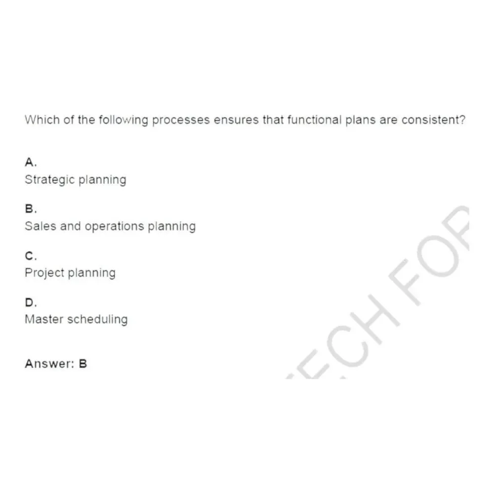 Printout CSCP Certified Supply Chain Management Professional Exam